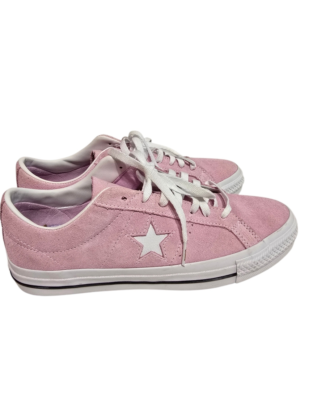 Converse One Star Unisex Women Men Pink Suede Lace Sneakers 11 9,5